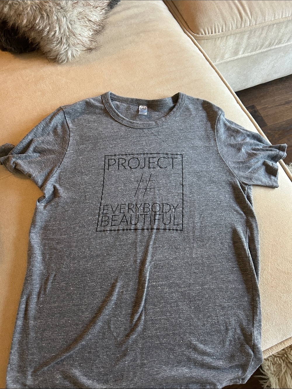 Y/Project Gray 'Everybody Beautiful' Graphic Short Sleeve Tee